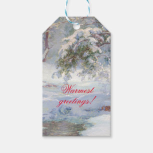 Ein Winter Idyll Geschenkanhänger
