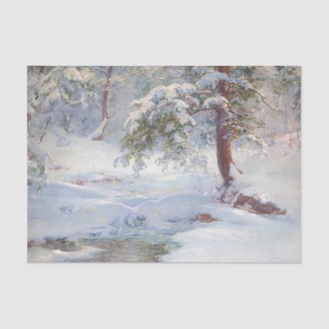 Ein Winter Idyll Seidenpapier (Vorderseite)