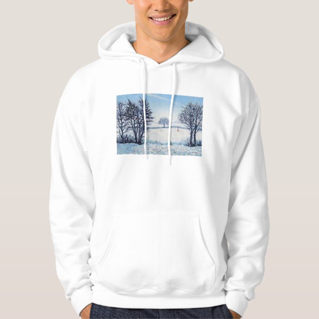 Ein Winter-Weg Hoodie (Vorderseite)