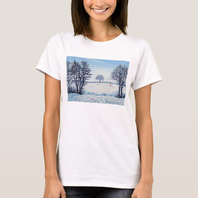 Ein Winter-Weg T-Shirt (Vorderseite)