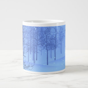 Ein Winter-Wunderland auf einem Jumbo-Tasse