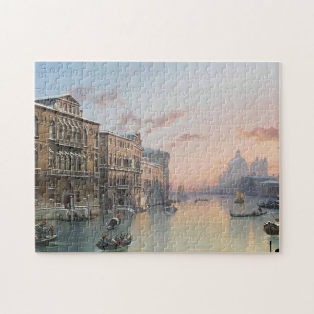 Ein Winterblick auf den Canale Grande, Venedig, Puzzle (Horizontal)