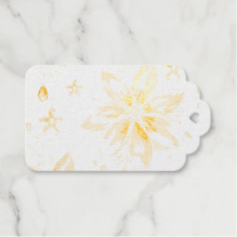 Ein Wintererlebnis-Dekor mit Schneeflocken Geschenkanhänger