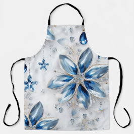 Ein Wintererlebnis-Dekor mit Schneeflocken Schürze