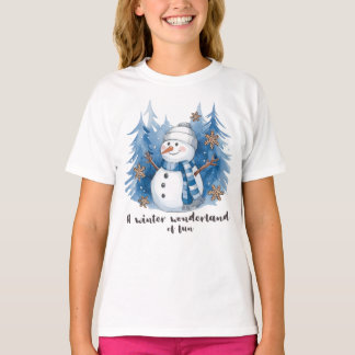 Ein winterliches Wunderland der Spaß Kinder T - Sh T-Shirt