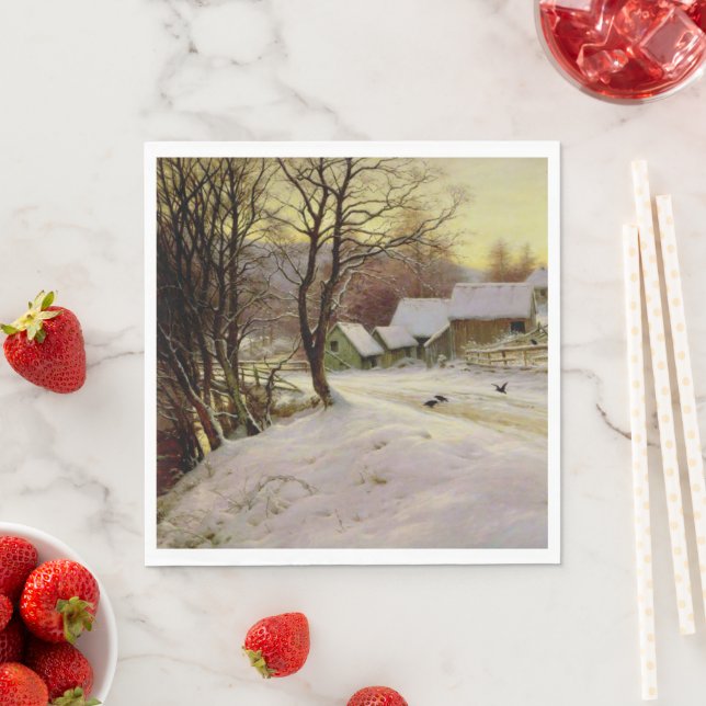Ein Wintermorgen Serviette (Beispiel)