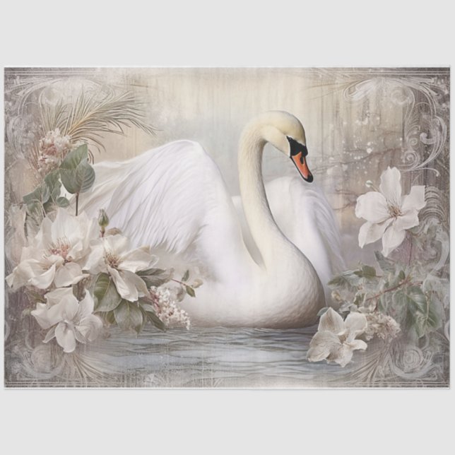 Ein Winterschwan Seidenpapier (Vorderseite)