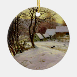 Ein Wintervormittag Keramik Ornament