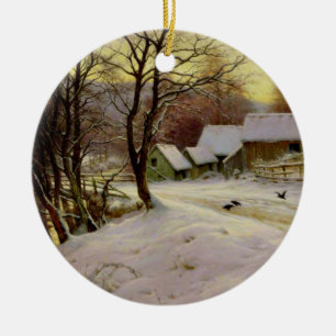 Ein Wintervormittag Keramik Ornament
