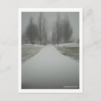 Ein Winterweg.... Postkarte