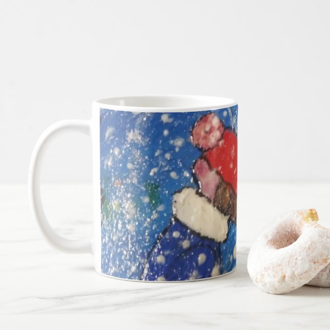 Ein Winterwunder-Becher Kaffeetasse (Mit Donut)