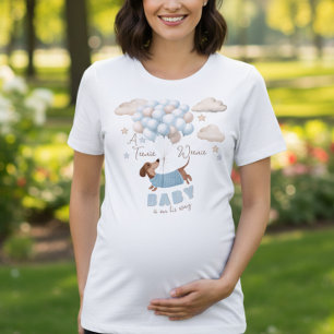 Ein winzig kleiner Babyjunge Schwangerschaftsankün Tri-Blend Shirt