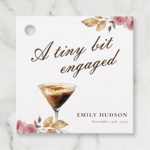 Ein winziges Espresso Martini-Brautparty Geschenkanhänger