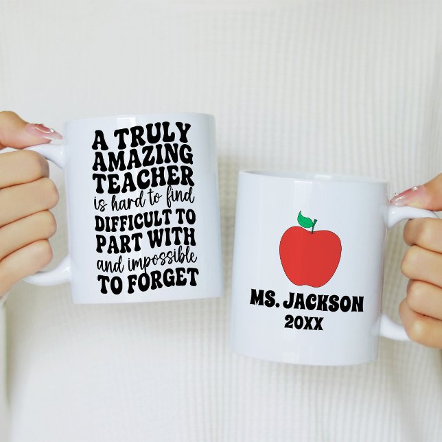 Ein wirklich außergewöhnlicher Lehrer ist schwer z Kaffeetasse (Von Creator hochgeladen)