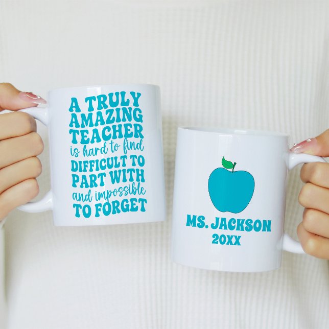 Ein wirklich außergewöhnlicher Lehrer ist schwer z Kaffeetasse (Von Creator hochgeladen)