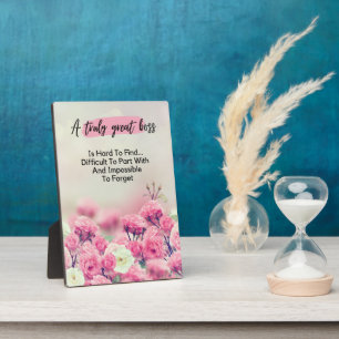 Ein wirklich großartiger Boss Vielen Dank für Ihr  Fotoplatte