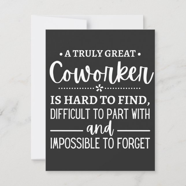 Ein wirklich großartiger Mitarbeiter Dankeskarte (Vorderseite)