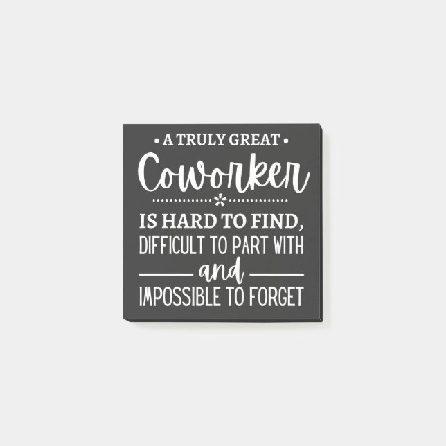 Ein wirklich großartiger Mitarbeiter Post-it Klebezettel (Vorderseite)