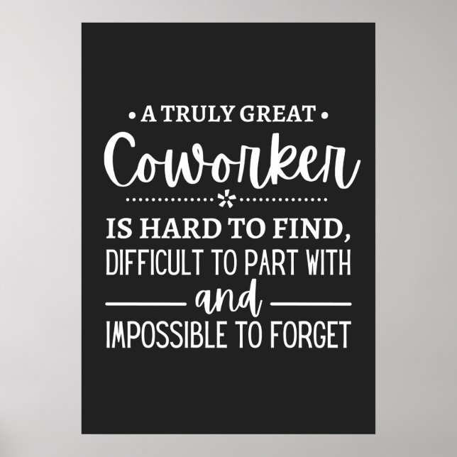 Ein wirklich großartiger Mitarbeiter Poster (Vorne)
