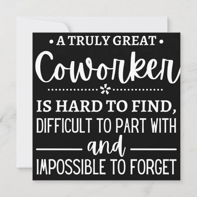 Ein wirklich großartiger Mitarbeiter Save The Date (Vorderseite)