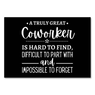 Ein wirklich großartiger Mitarbeiter Tischnummer