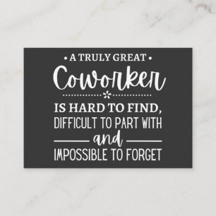 Ein wirklich großartiger Mitarbeiter Visitenkarte