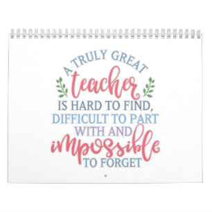 Ein wirklich großartiges Teacher-Funny-Sprichwort Kalender