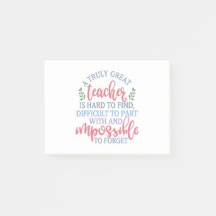 Ein wirklich großartiges Teacher-Funny-Sprichwort Post-it Klebezettel