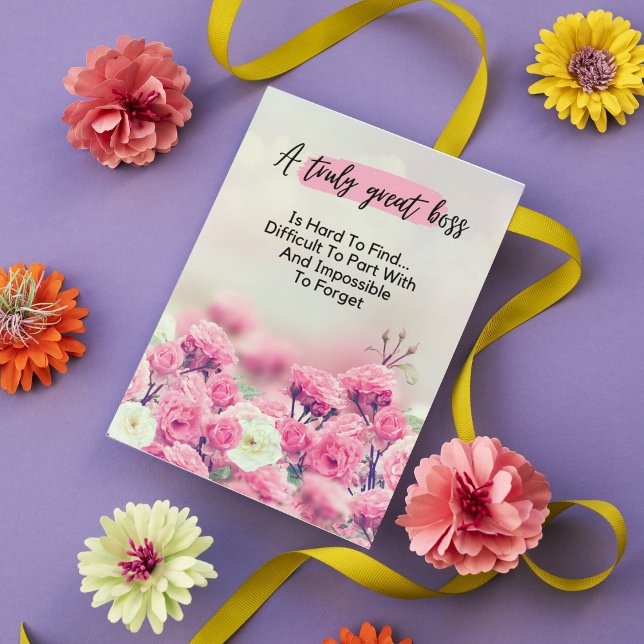 Ein wirklich großer Boss ist schwer zu finden Wert Einladung (Von Creator hochgeladen)