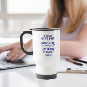 Ein wirklich großer Boss Personalisiert Royal Blue Kaffeetasse