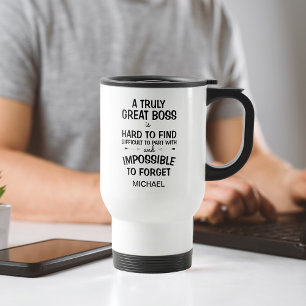 Ein wirklich großer Boss Personalisiert Schwarz un Kaffeetasse