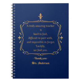 Ein wirklich phantastischer Lehrer ist schwer zu f Notizblock