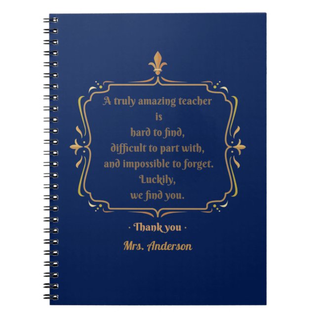 Ein wirklich phantastischer Lehrer ist schwer zu f Notizblock (Vorderseite)