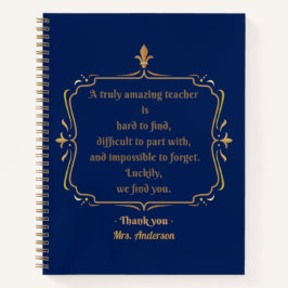 Ein wirklich phantastischer Lehrer ist schwer zu f Notizbuch