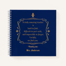 Ein wirklich phantastischer Lehrer ist schwer zu f Notizbuch