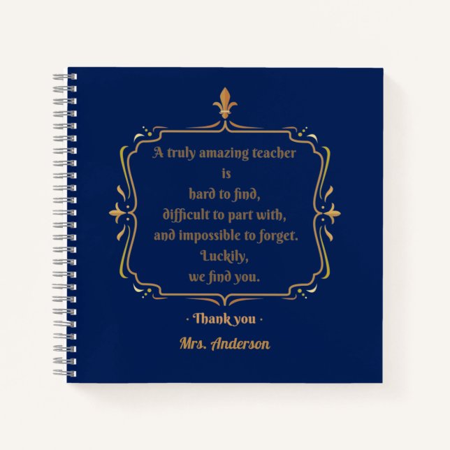 Ein wirklich phantastischer Lehrer ist schwer zu f Notizbuch (Vorderseite)