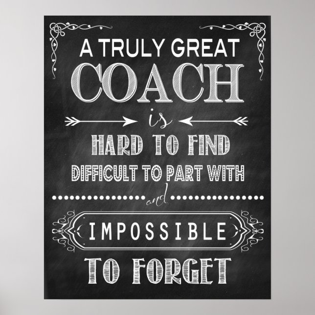 Ein wirklich tolles Coach-Poster Poster (Vorne)