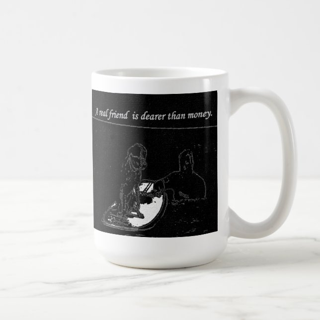 Ein wirklicher Freund ist… Kaffeetasse (Rechts)