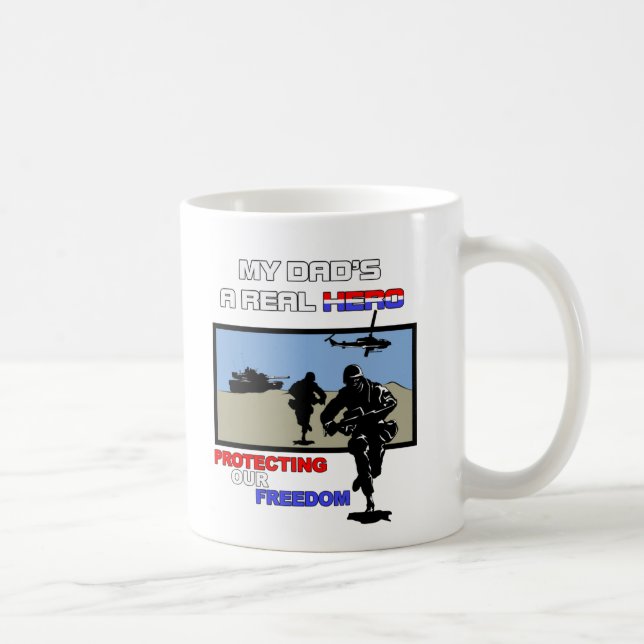 Ein wirklicher Held - Militär Tasse (Rechts)