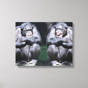 Ein Witz zwischen Freunden Canvas Print Leinwanddruck