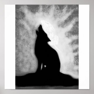 ein Wolf, der auf einen Song verzichtet Poster
