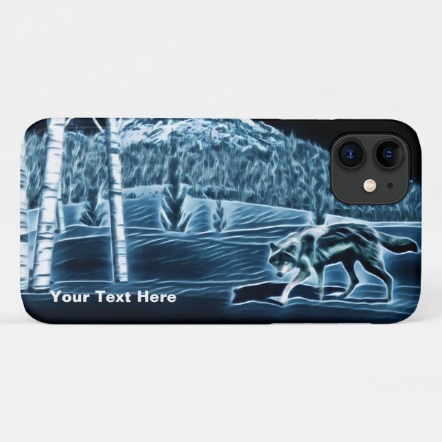 Ein Wolf im Schnee Case-Mate iPhone Hülle (Rückseite (Horizontal))