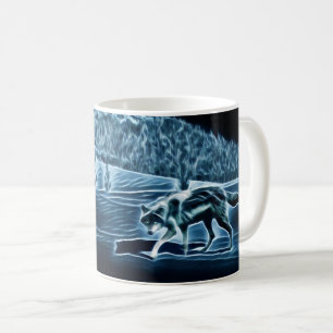 Ein Wolf im Schnee Kaffeetasse