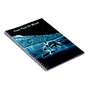 Ein Wolf im Schnee Notizblock