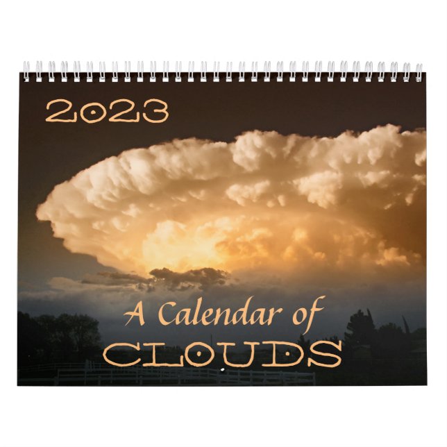 Ein Wolkenzeitplan mit Poesie und Zitaten 2023 Kalender (Titelbild)