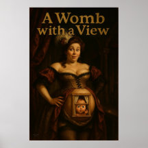 Ein Womb mit Aussicht – Klassisches Öl-Parodie-Pos