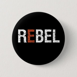 Ein Wort, das Rebel Sassy Sarcastic sagt Button