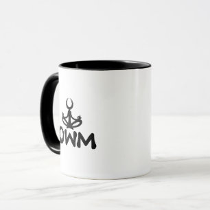 Ein-Wort-Mantra-Meditationsbecher Tasse