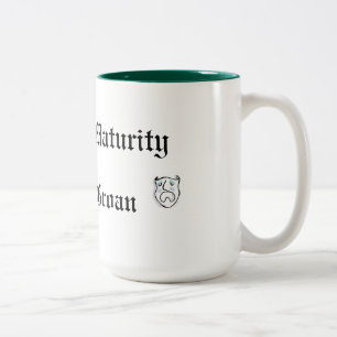 Ein Wortwitz auf Reife ist voll Ächzen Zweifarbige Tasse