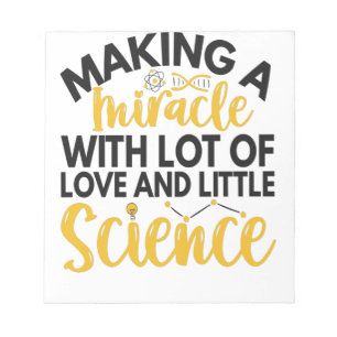 Ein Wunder für Liebe und Wissenschaft Notizblock